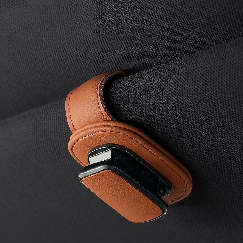 Robuster Clip für die Sonnenblende aus PU-Leder