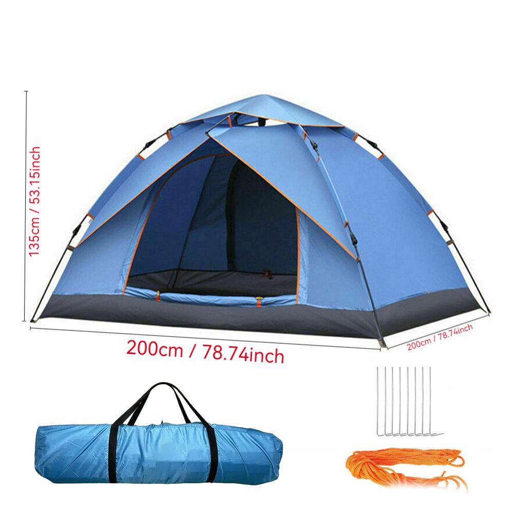 Kuppelzelt Automatische Campingzelte 3-4 Personen Baldachin