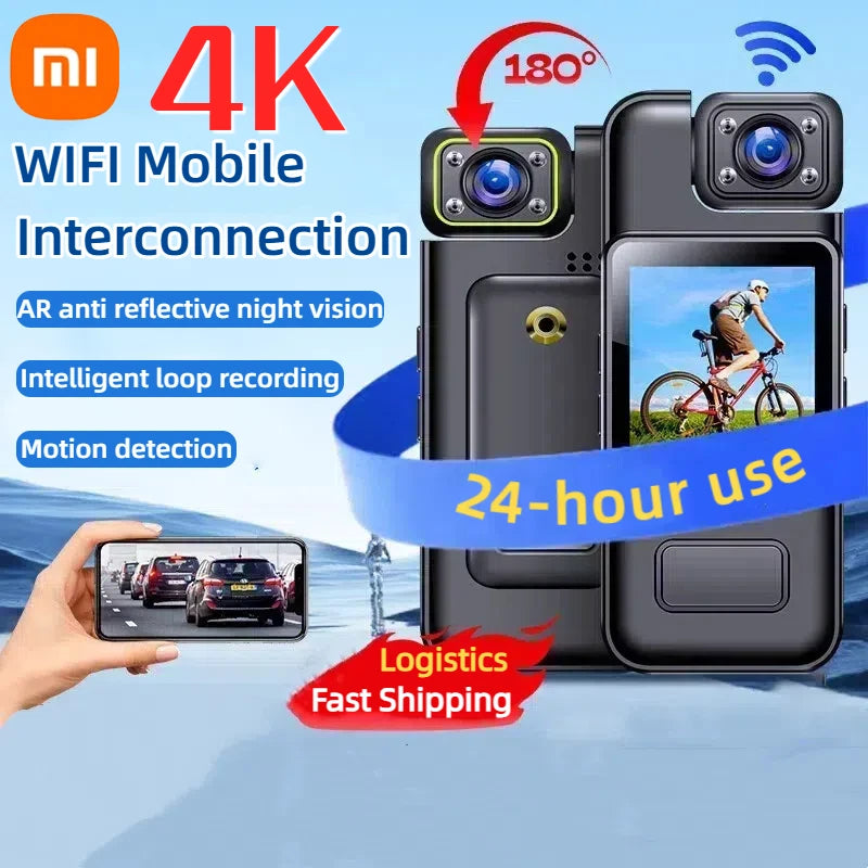 Xiaomi Ultra HD 4K WiFi Mini Camera Portable Digital Video Recorder Body Cam Infrared Night Vision Sports DV Small Camcorder