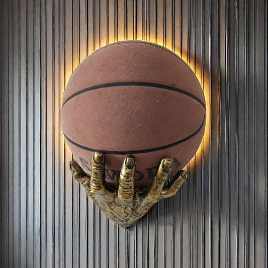 Handförmiger Basketballhalter zur Wandmontage