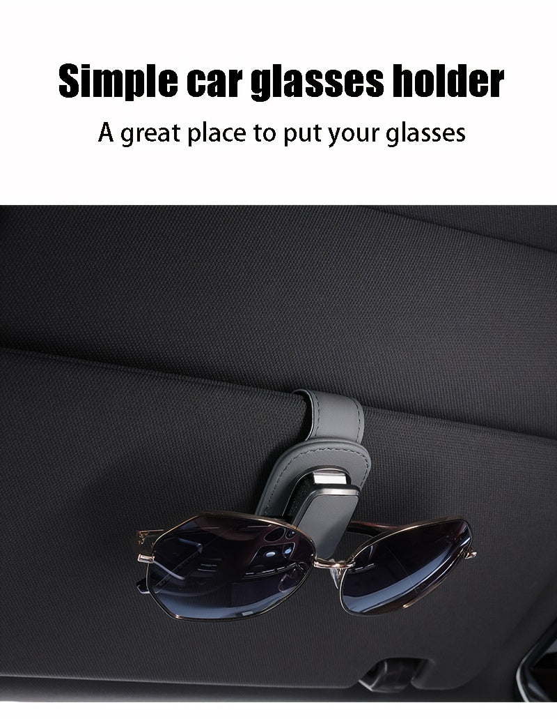 Robuster Clip für die Sonnenblende aus PU-Leder