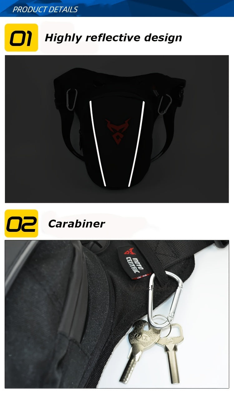 Motorrad-Beintasche - Verstellbarer Oberschenkelgurt
