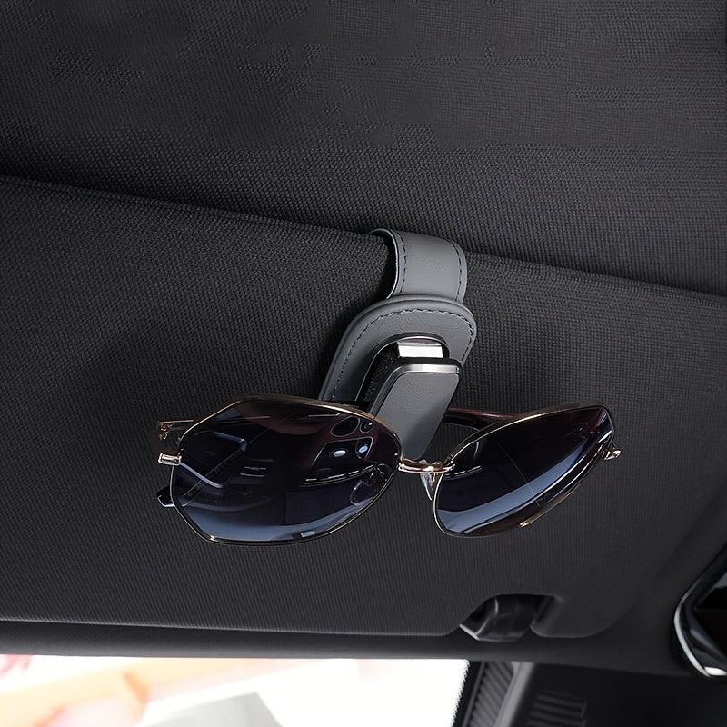 Robuster Clip für die Sonnenblende aus PU-Leder