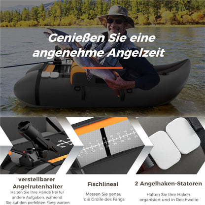 Fischerboot mit verstellbarer Rückenlehne