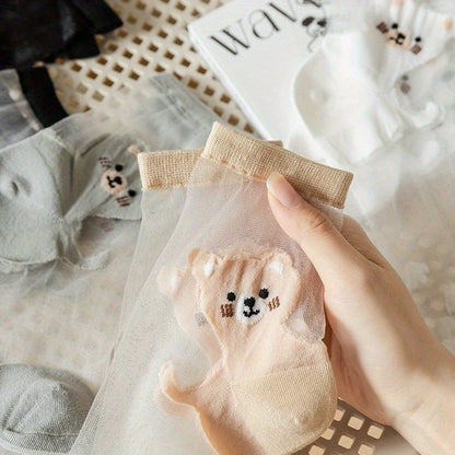 Niedliche Socken mit Cartoon-Katzen-Print