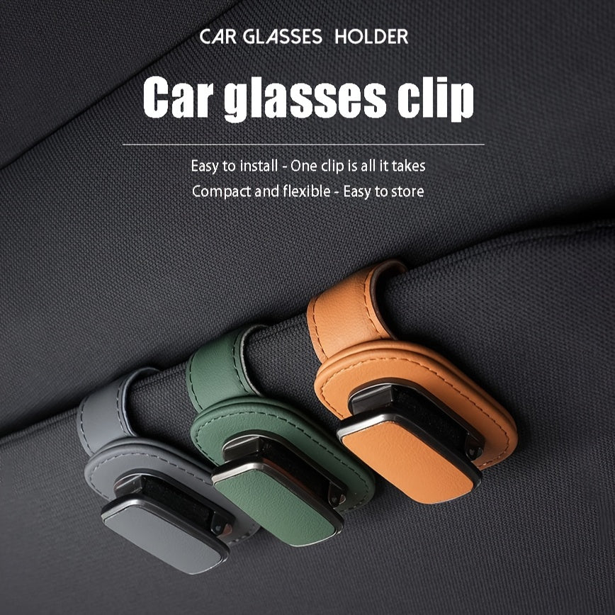 Robuster Clip für die Sonnenblende aus PU-Leder