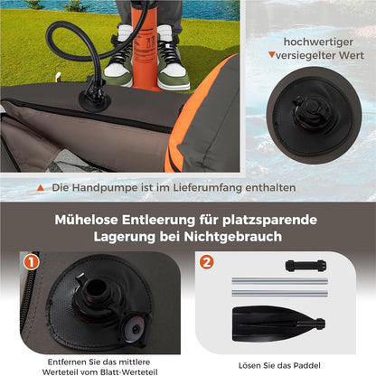 Fischerboot mit verstellbarer Rückenlehne