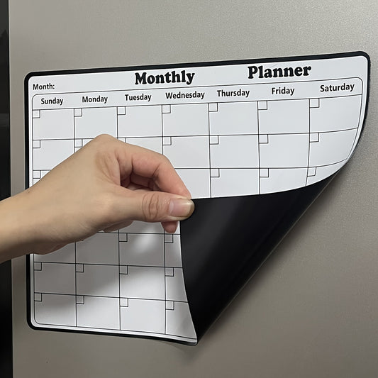 Magnetischer, trocken abwischbarer Kühlschrankkalender aus Harz