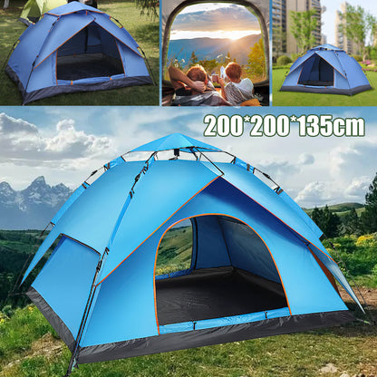 Kuppelzelt Automatische Campingzelte 3-4 Personen Baldachin