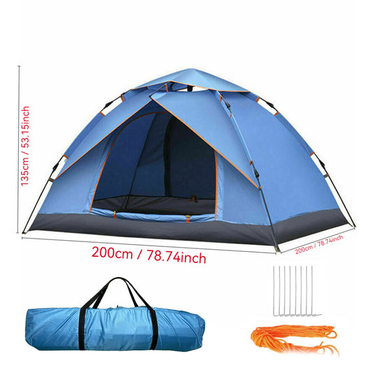 Kuppelzelt Automatische Campingzelte 3-4 Personen Baldachin