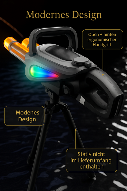 XXL Wasserkanone mit rotierendem Lauf