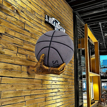 Handförmiger Basketballhalter zur Wandmontage