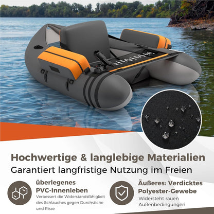 Fischerboot mit verstellbarer Rückenlehne