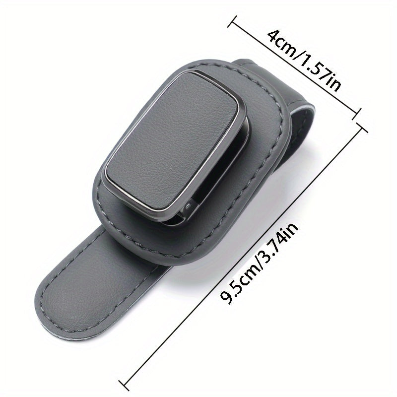 Robuster Clip für die Sonnenblende aus PU-Leder