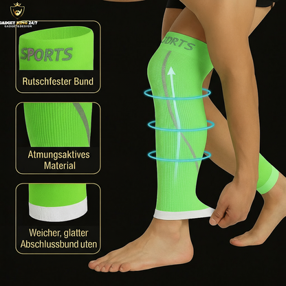 Beinstulpen Features mit Logo