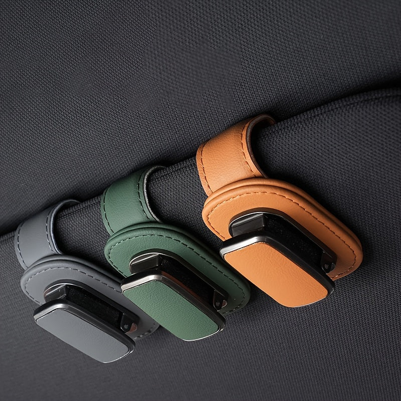 Robuster Clip für die Sonnenblende aus PU-Leder
