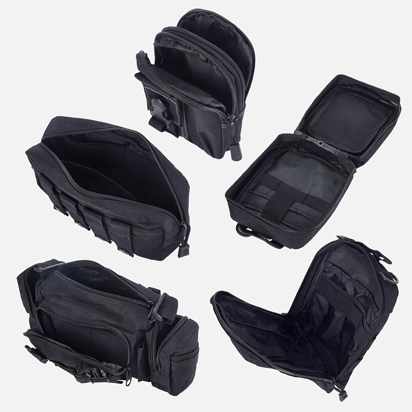Taktischer Autositz-Organizer mit modularen Taschen