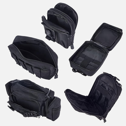 Taktischer Autositz-Organizer mit modularen Taschen