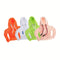 4pcs White Orange Green Pink