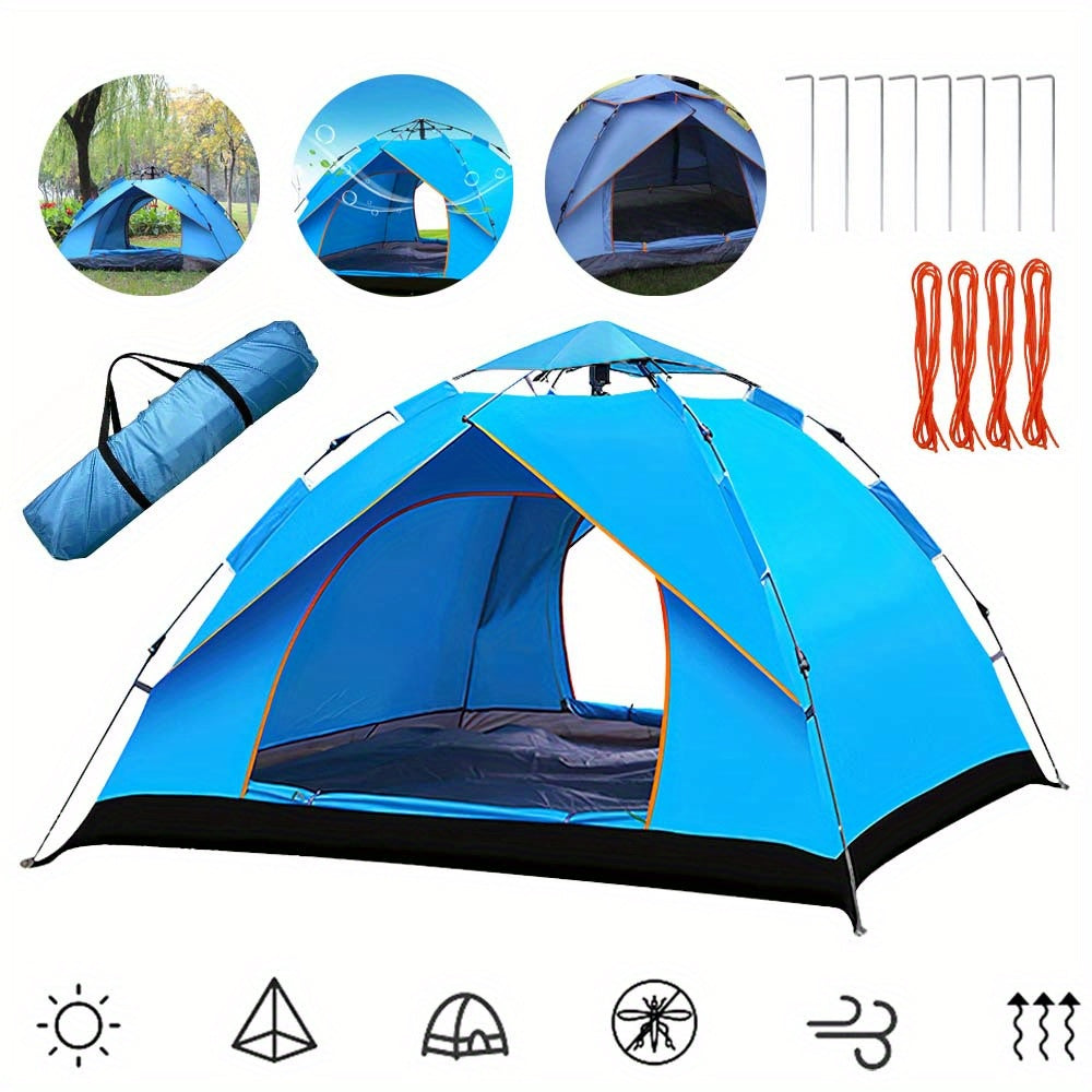 Kuppelzelt Automatische Campingzelte 3-4 Personen Baldachin