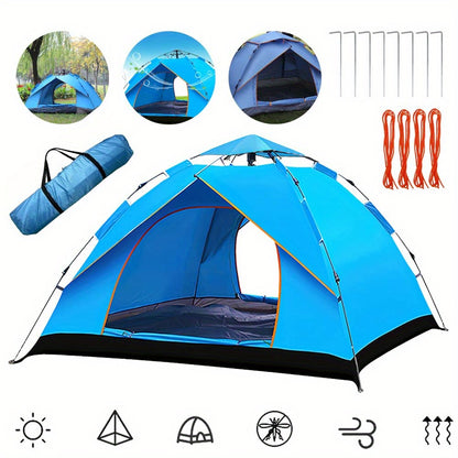 Kuppelzelt Automatische Campingzelte 3-4 Personen Baldachin