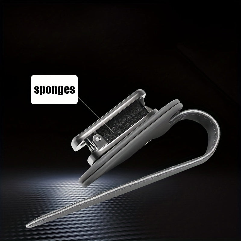 Robuster Clip für die Sonnenblende aus PU-Leder