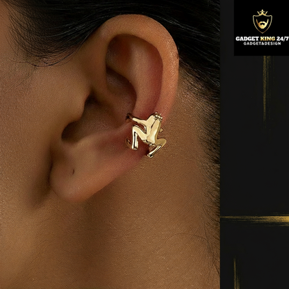 Froschohr-Ohrclips mit Logo