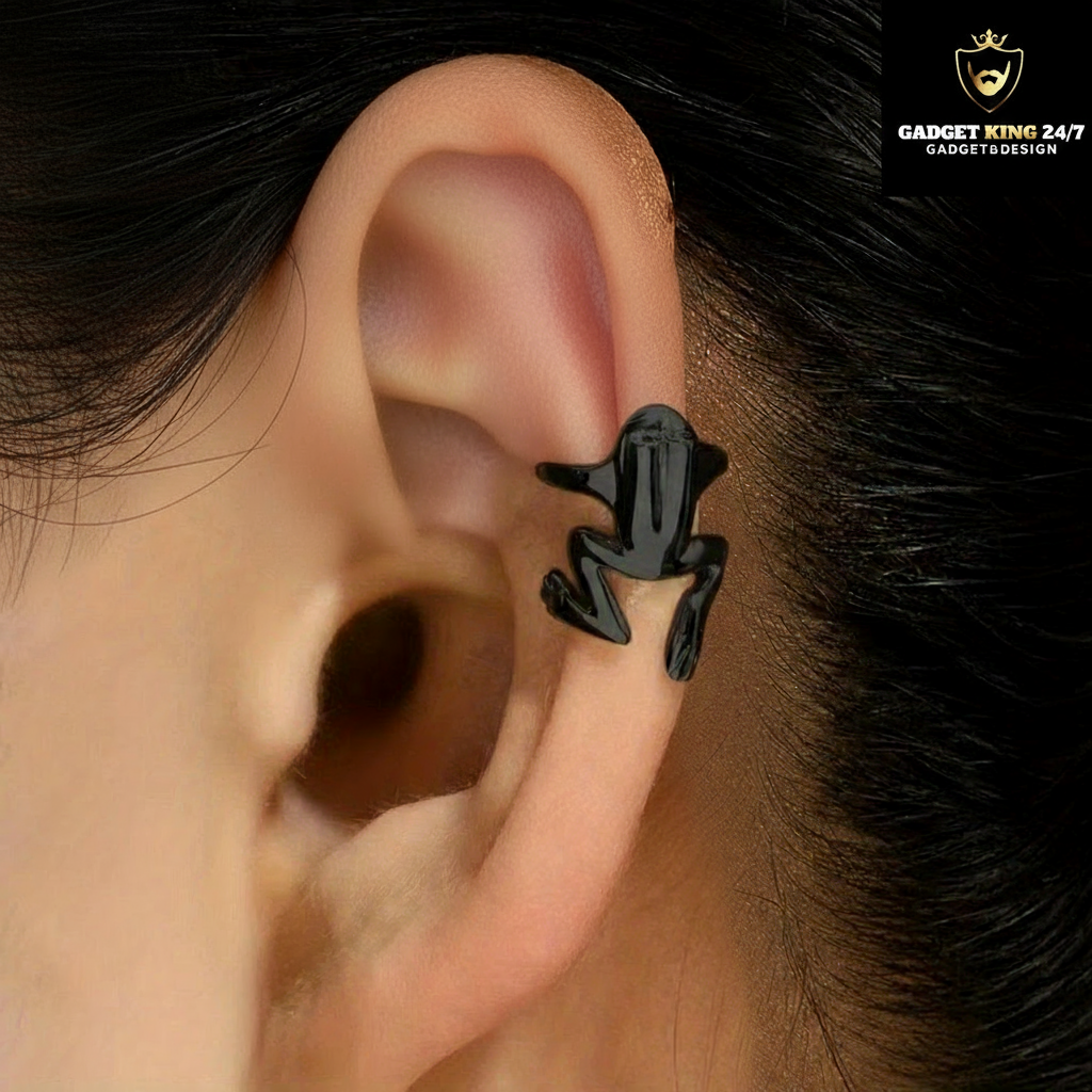 Froschohr-Ohrclips mit Logo