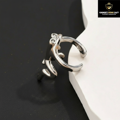 Froschohr-Ohrclips mit Logo