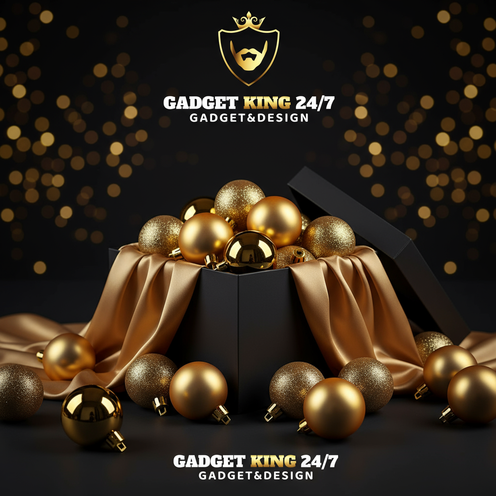 GADGET KING Gold Weihnachtskugeln