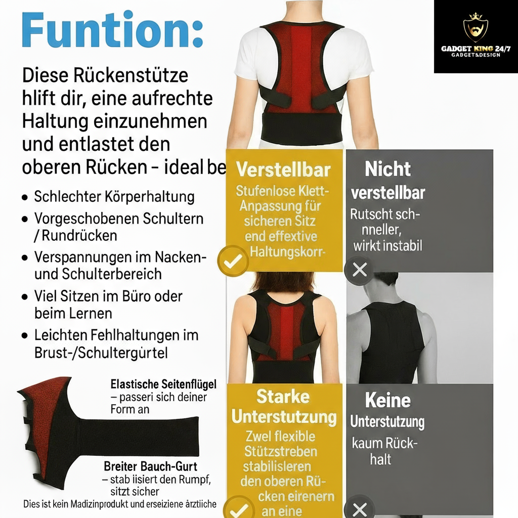 Haltungskorrektur mit Logo