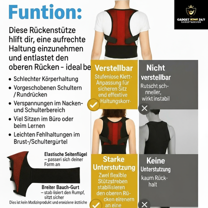 Haltungskorrektur mit Logo