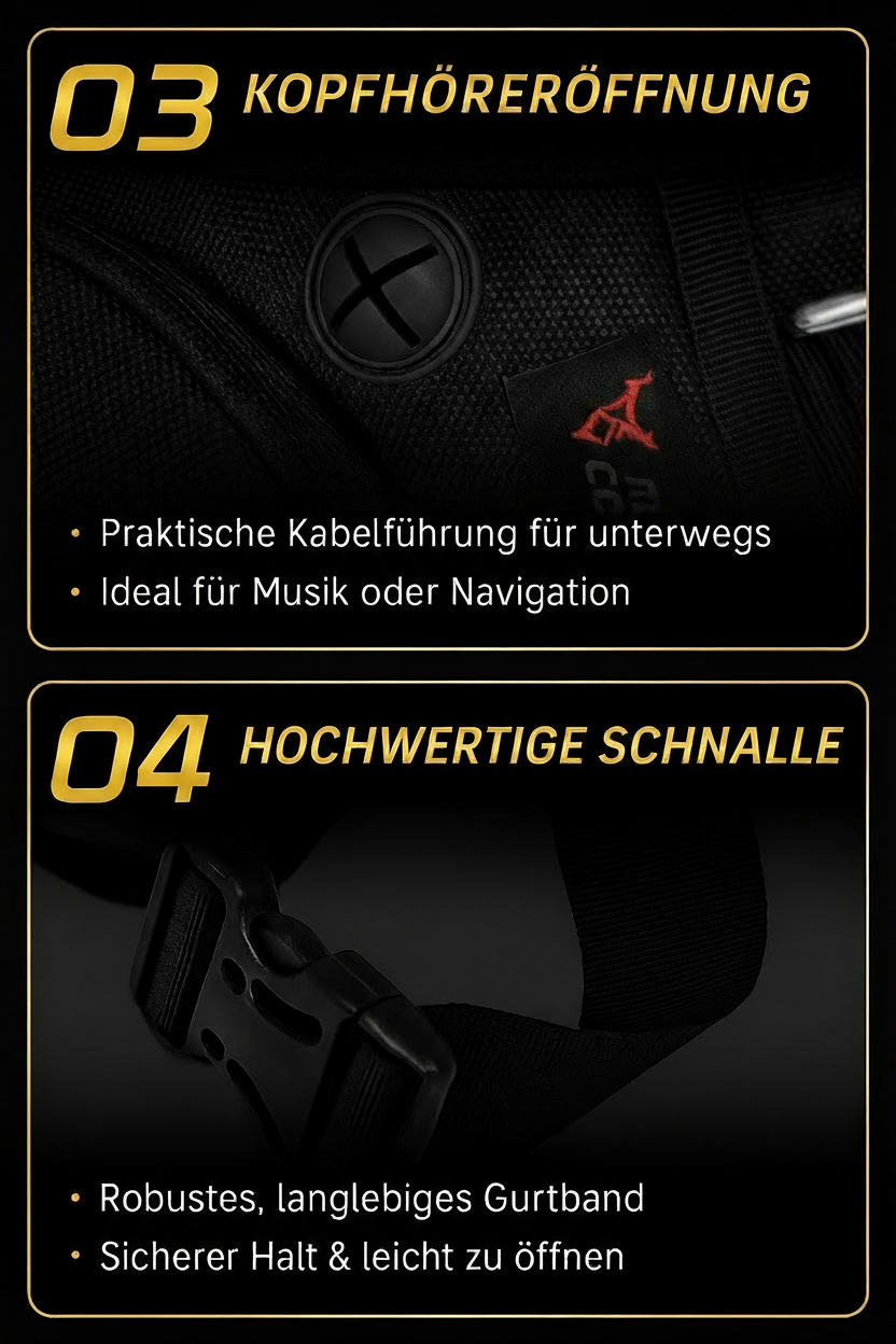Motorradtasche Details ohne Logo