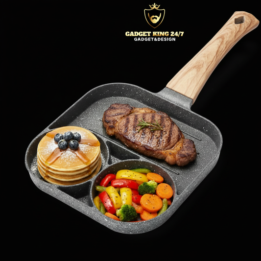 Multifunktions-Pfanne mit dunklem Hintergrund