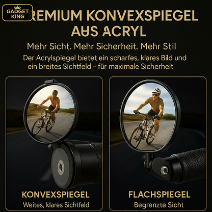 Premium Konvexspiegel Vergleich mit kleinerem Logo